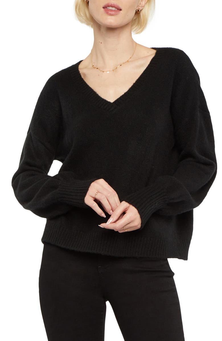 NYDJ V-Neck Sweater, Main, color, 
