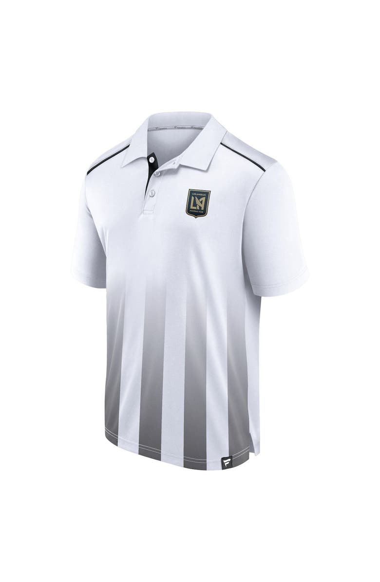 FANATICS Men's Fanatics Branded White LAFC Line Up Fade Polo, Alternate, color, White