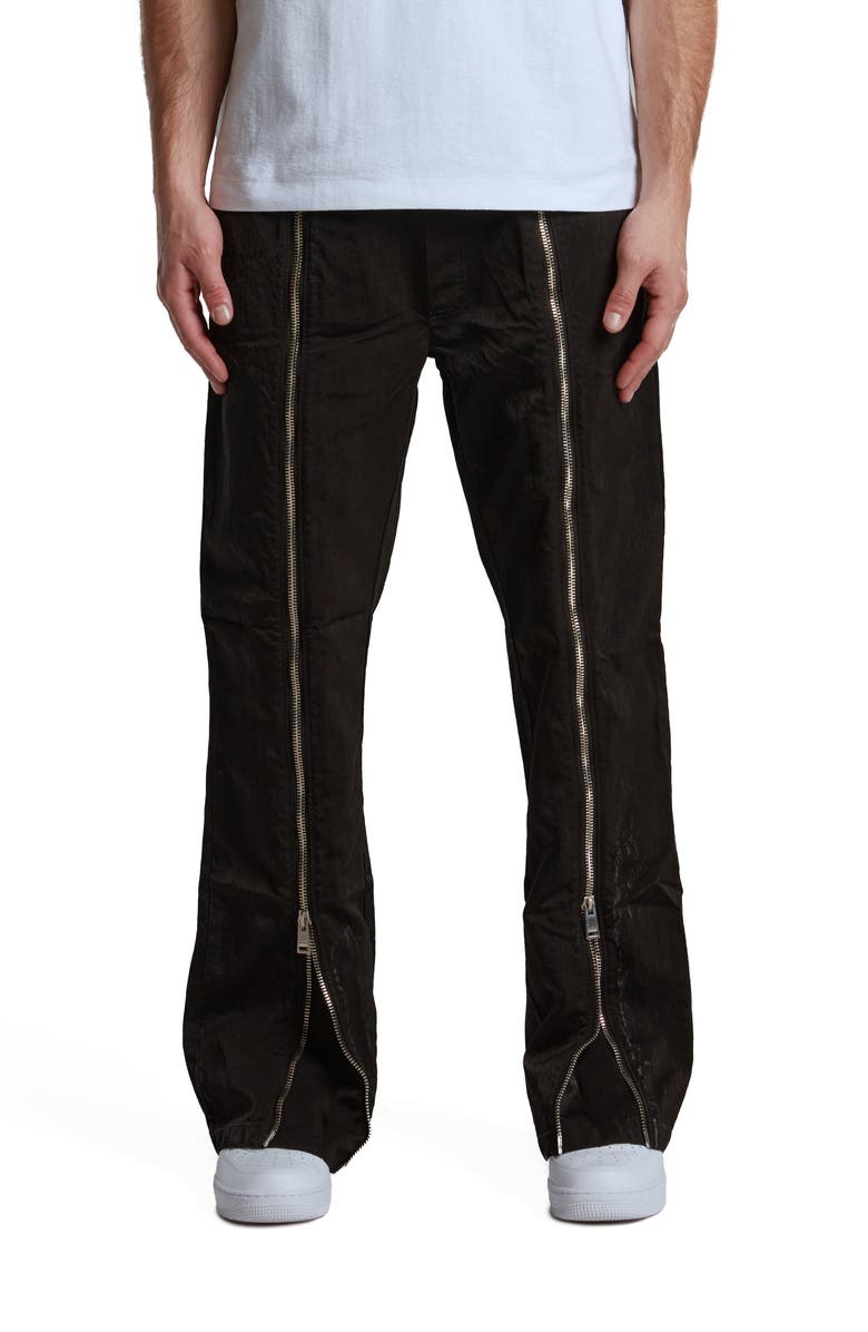 PURPLE BRAND Zip Detail Woven Track Pants, Main, color, 