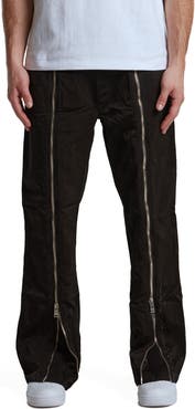 PURPLE BRAND Zip Detail Woven Track Pants