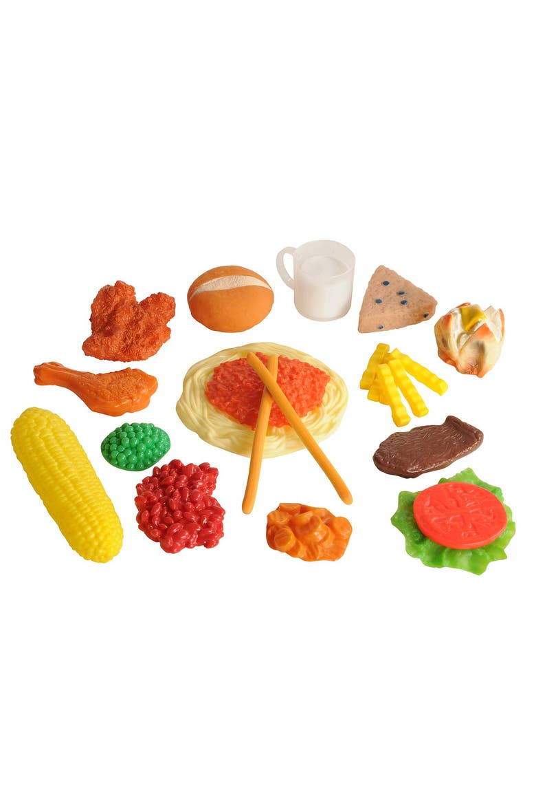Life-size Pretend Play Dinner Meal Set - 24 Pieces, Main, color, Multicolored