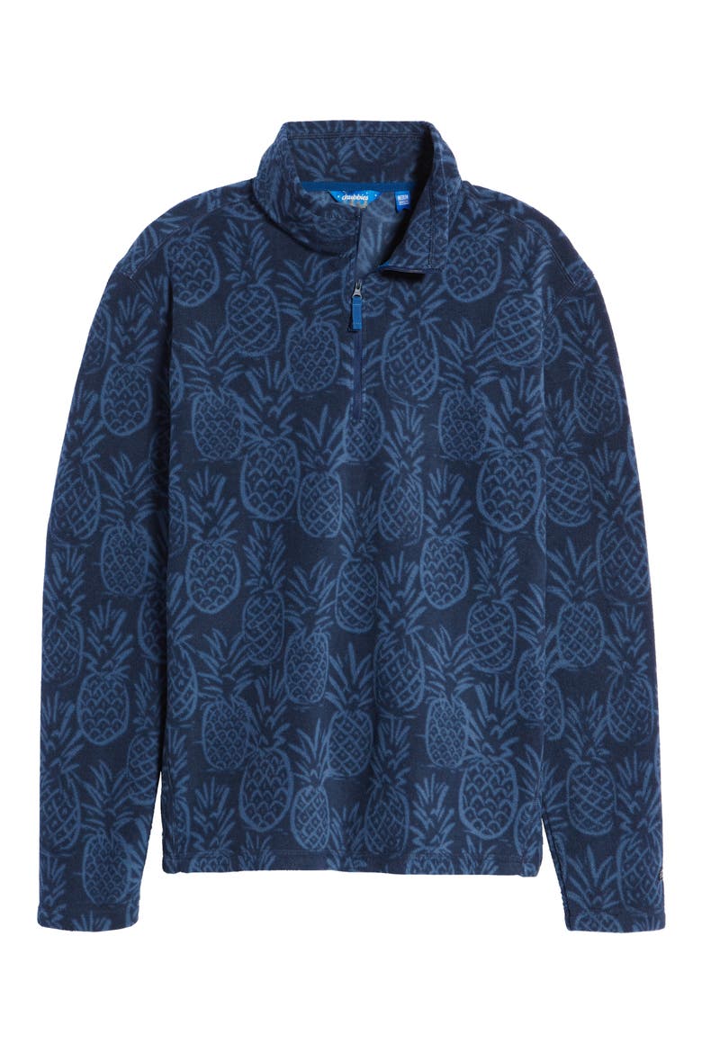 Pine By Me Fleece Quarter Zip Pullover, Alternate, color, DARK BLUE