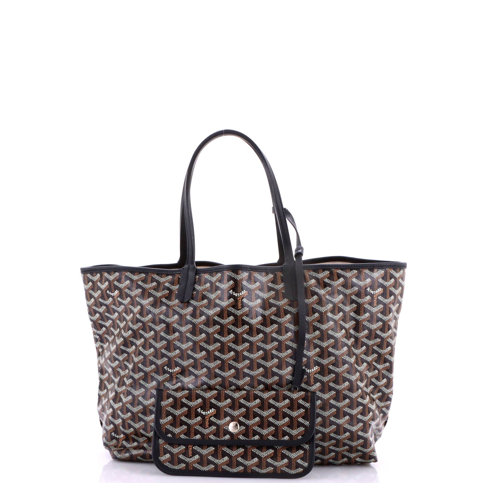 Saint Louis Tote Coated Canvas PM, Alternate, color, Black