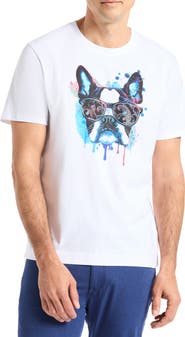 Robert Graham Jetset Frenchie Graphic T-Shirt