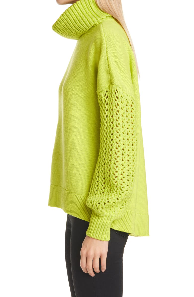 Alice + Olivia Adela Wool Blend Turtleneck Sweater, Alternate, color,
