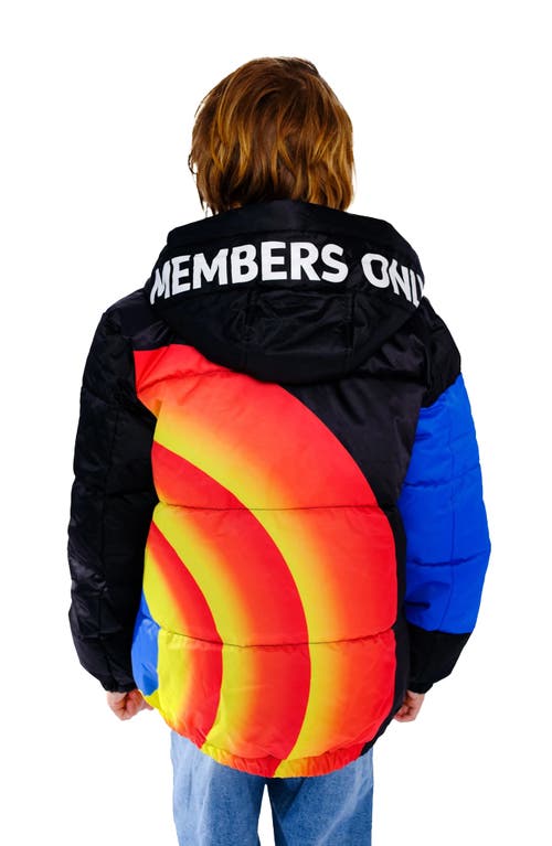 Members Only Boy's Tune Squad Puffer Jacket In Black