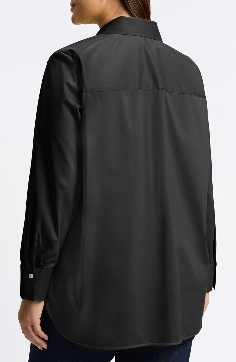 Foxcroft Layla Sateen Button-Up Shirt, Alternate, color, 