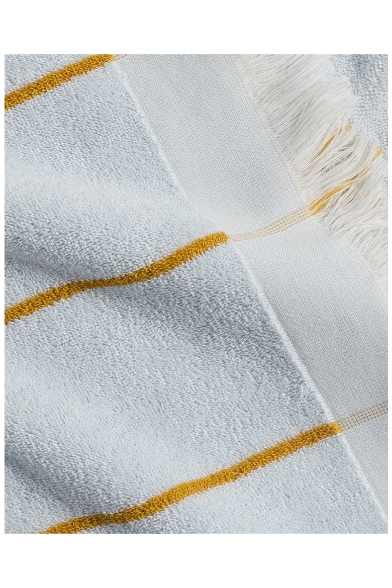 Bayside Stripe Beach Towel, Alternate, color, LAGOON WITH MARIGOLD