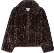 Apparis Elis Leopard Pattern Pluche™ Faux Fur Coat