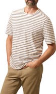 Faherty Sunwashed Stripe Organic Cotton T-Shirt