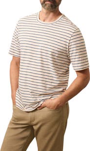 Faherty Sunwashed Stripe Organic Cotton T-Shirt