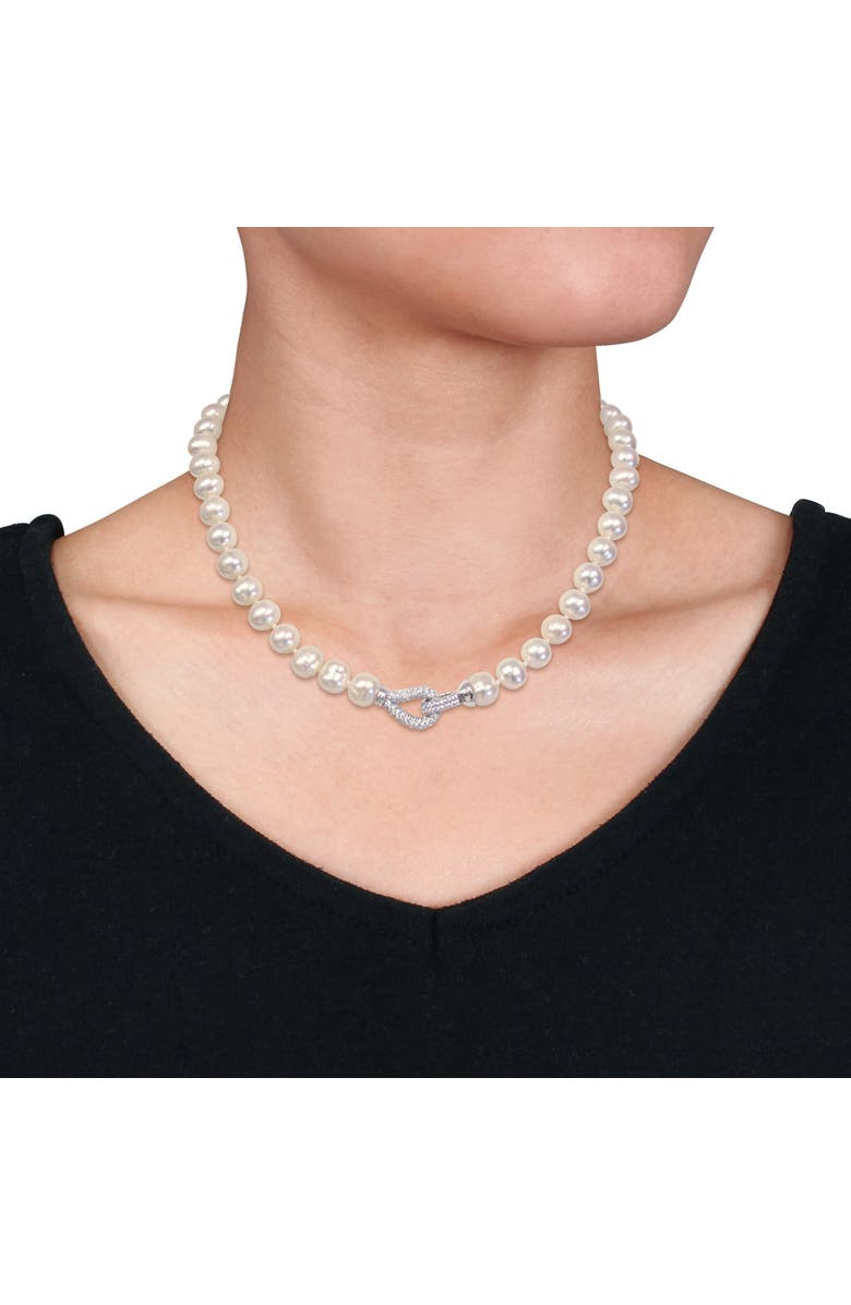 Julianna B. Cultured Freshwater Pearl Necklace, Alternate, color, Pearl