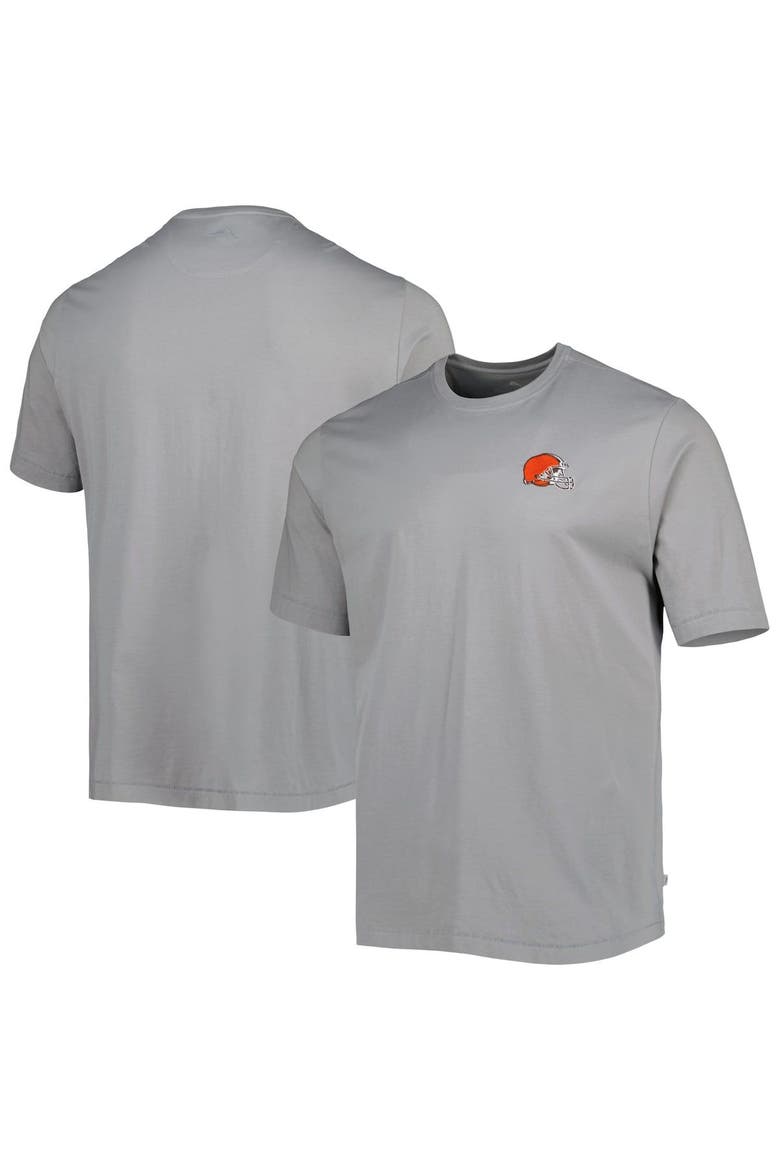 Men's Tommy Bahama Gray Cleveland Browns Bali Skyline T-Shirt, Main, color, Gray