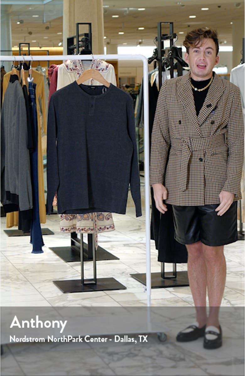 Long Sleeve Sueded Jersey Henley, sales video thumbnail