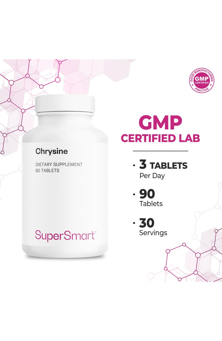 SuperSmart Chrysin Supplement 1500mg, Alternate, color, NO COLOR