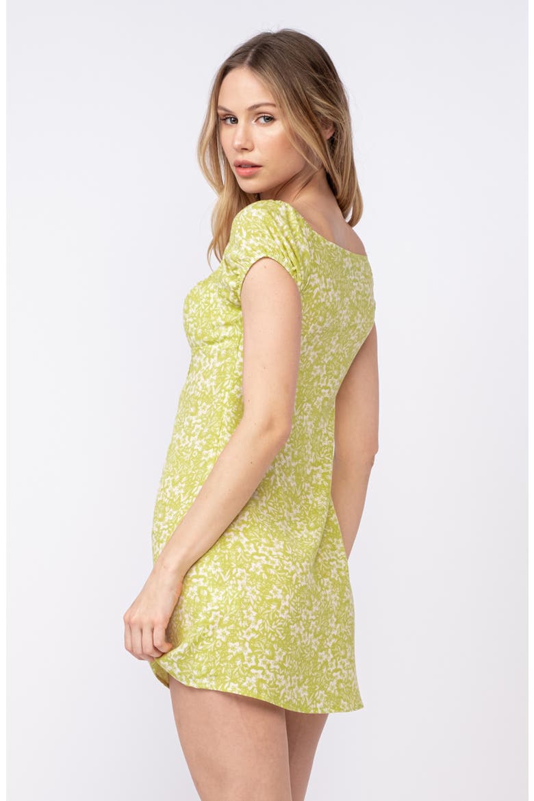 Cap Sleeve Minidress, Alternate, color, LIGHT GREEN