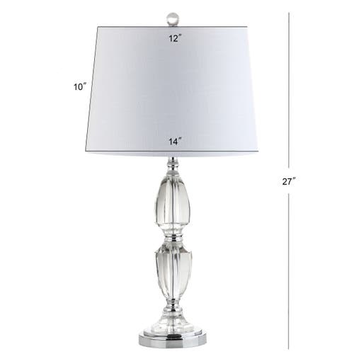 Jonathan Y Graham Crystal Led Table Lamp In Clear