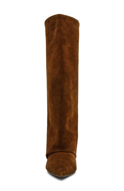Steve Madden Luca Kitten Heel Knee High Boot In Brown