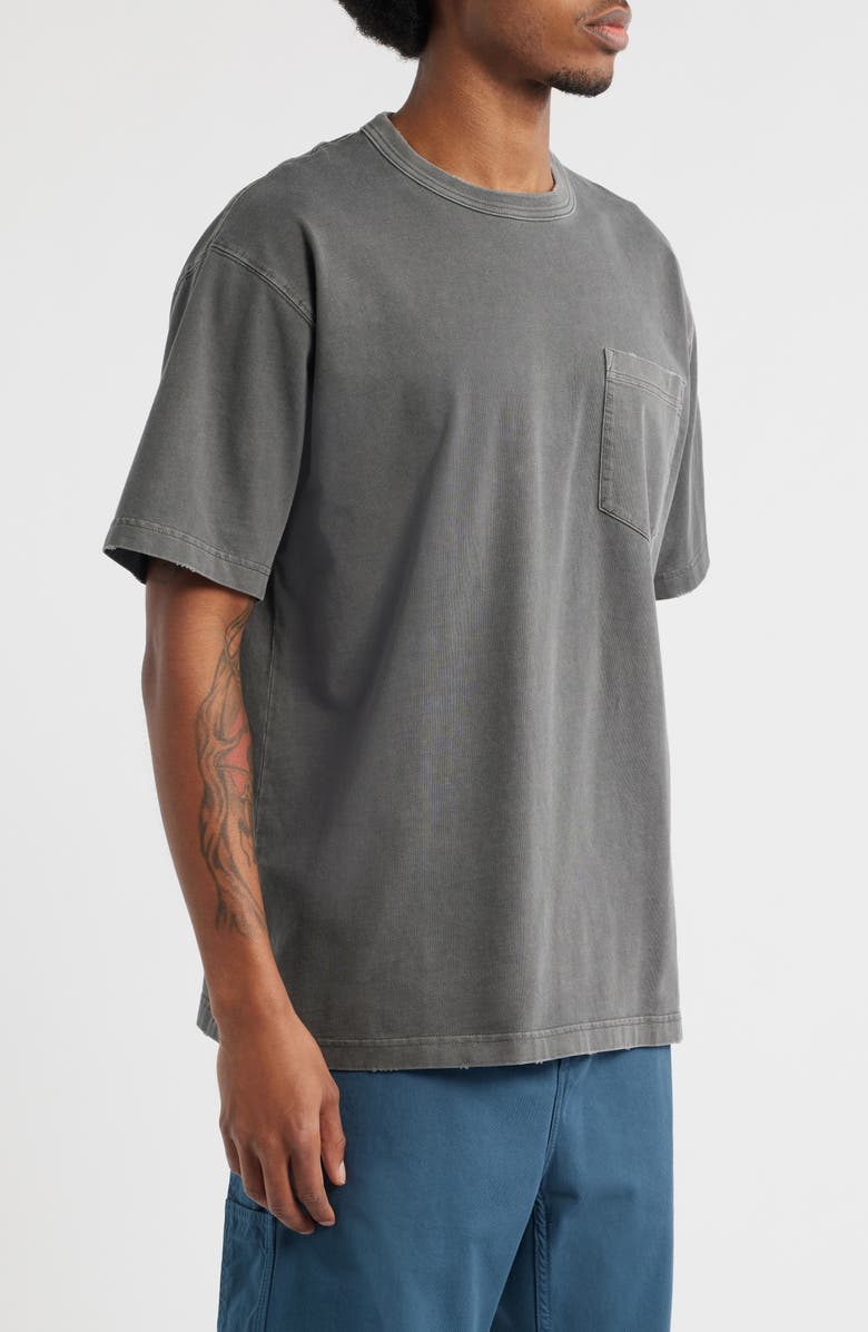 Carhartt Work In Progress Torion Distressed Pocket T-Shirt, Alternate, color, Black (Grind Wash)