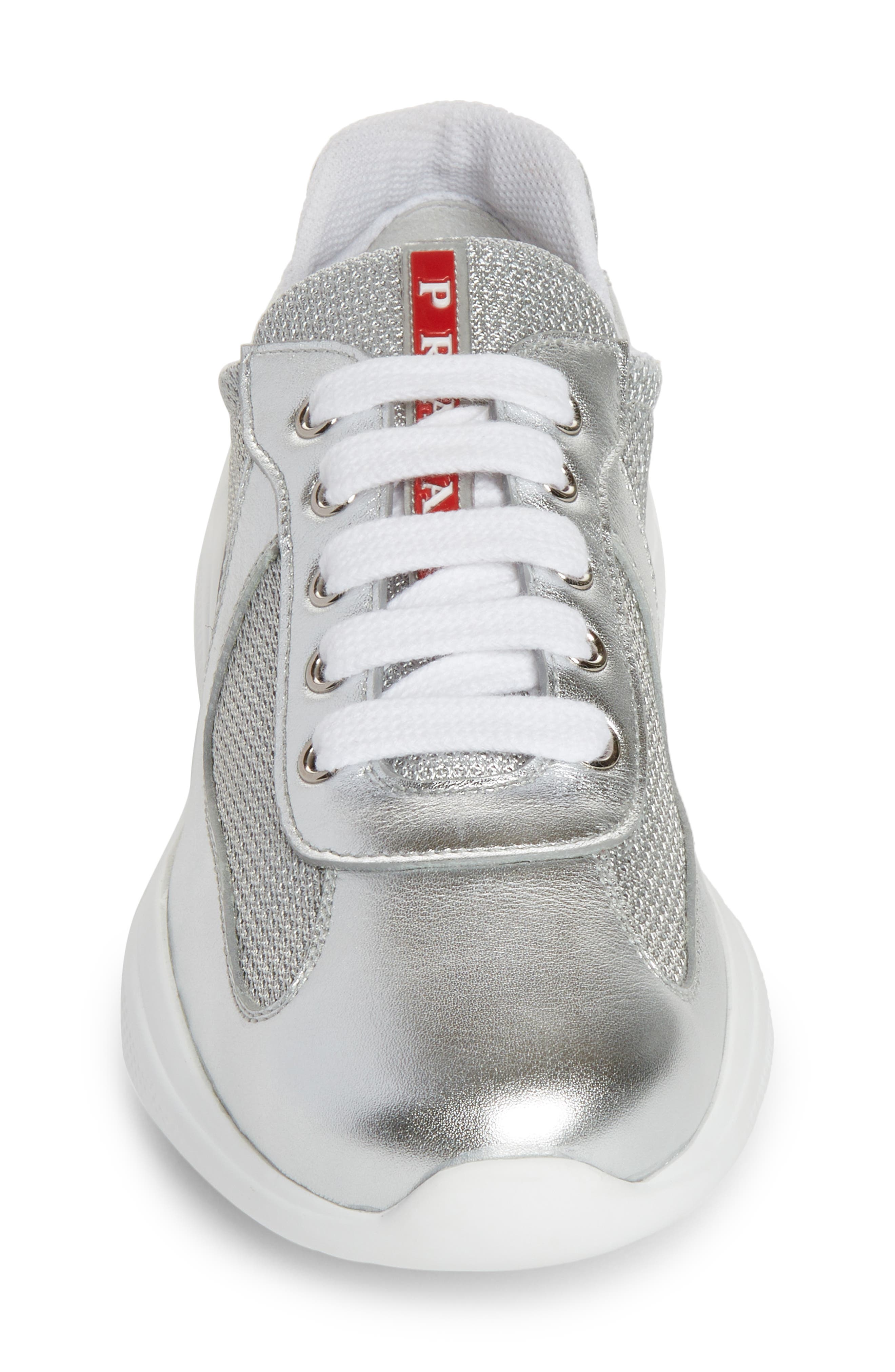 Low-Top Sneaker, Alternate, color, SILVER