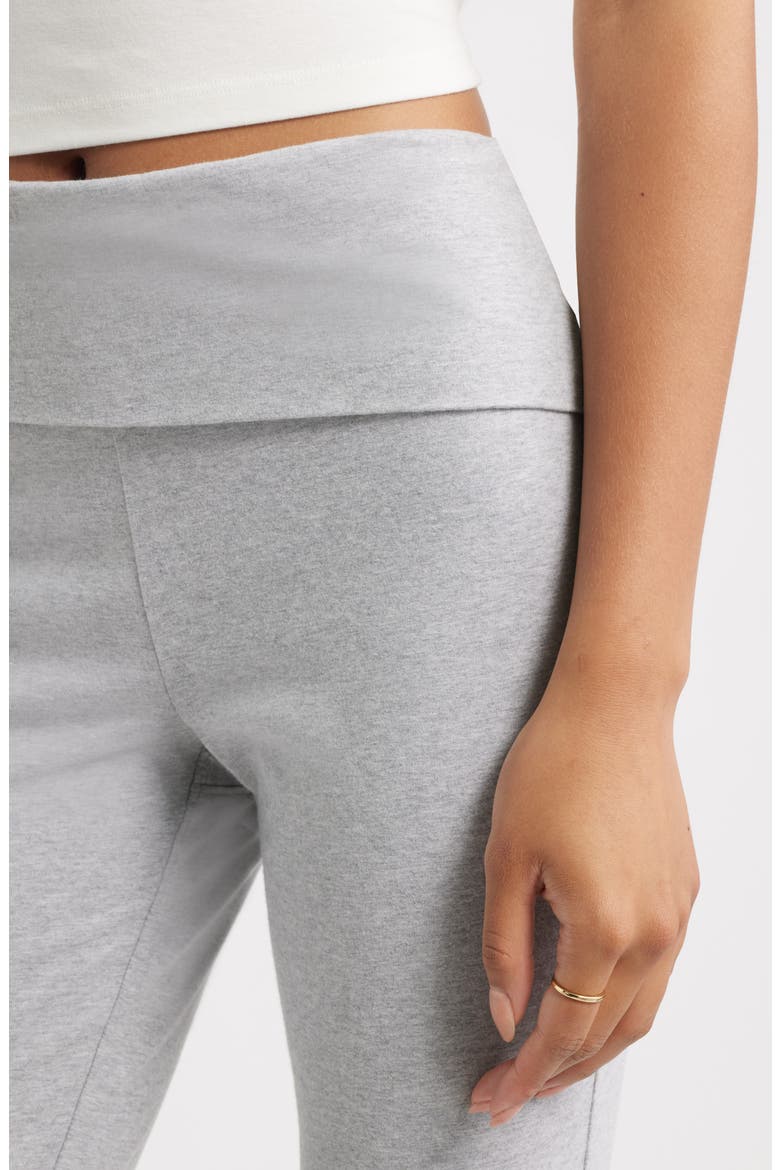Foldover Leggings, Alternate, color, GREY SOFT HEATHER