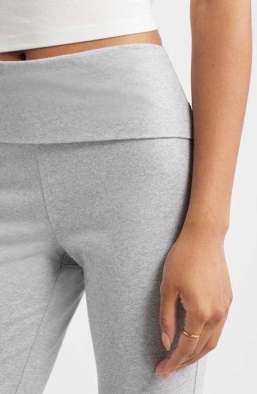 Bp. Foldover Flare Leggings In Gray