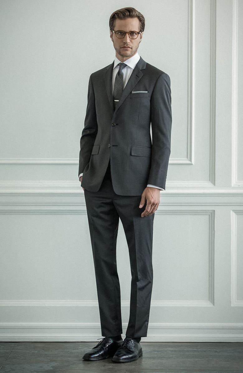 Todd Snyder White Label Trim Fit Solid Dress Shirt, Alternate, color, 