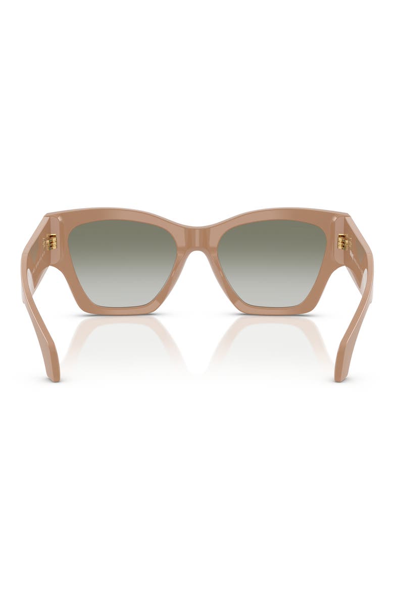 53mm Square Sunglasses, Alternate, color, SOLID CAMEL/ GREEN GRADIENT