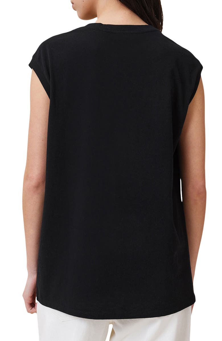 AllSaints Sunnies Brooke Cotton Graphic Tank, Alternate, color, 