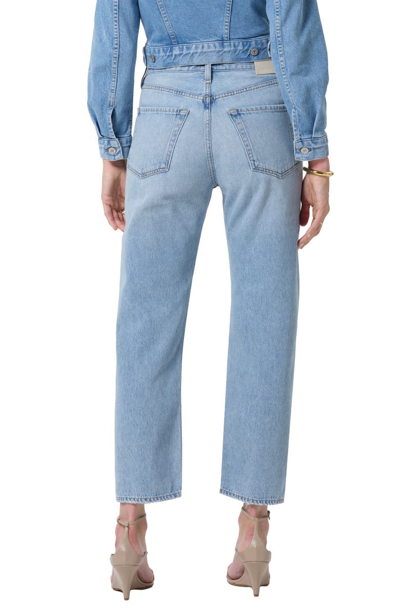 Citizens of Humanity Winslow High Waist Ankle Boyfriend Jeans, Alternate, color, Ritual Light Indigo