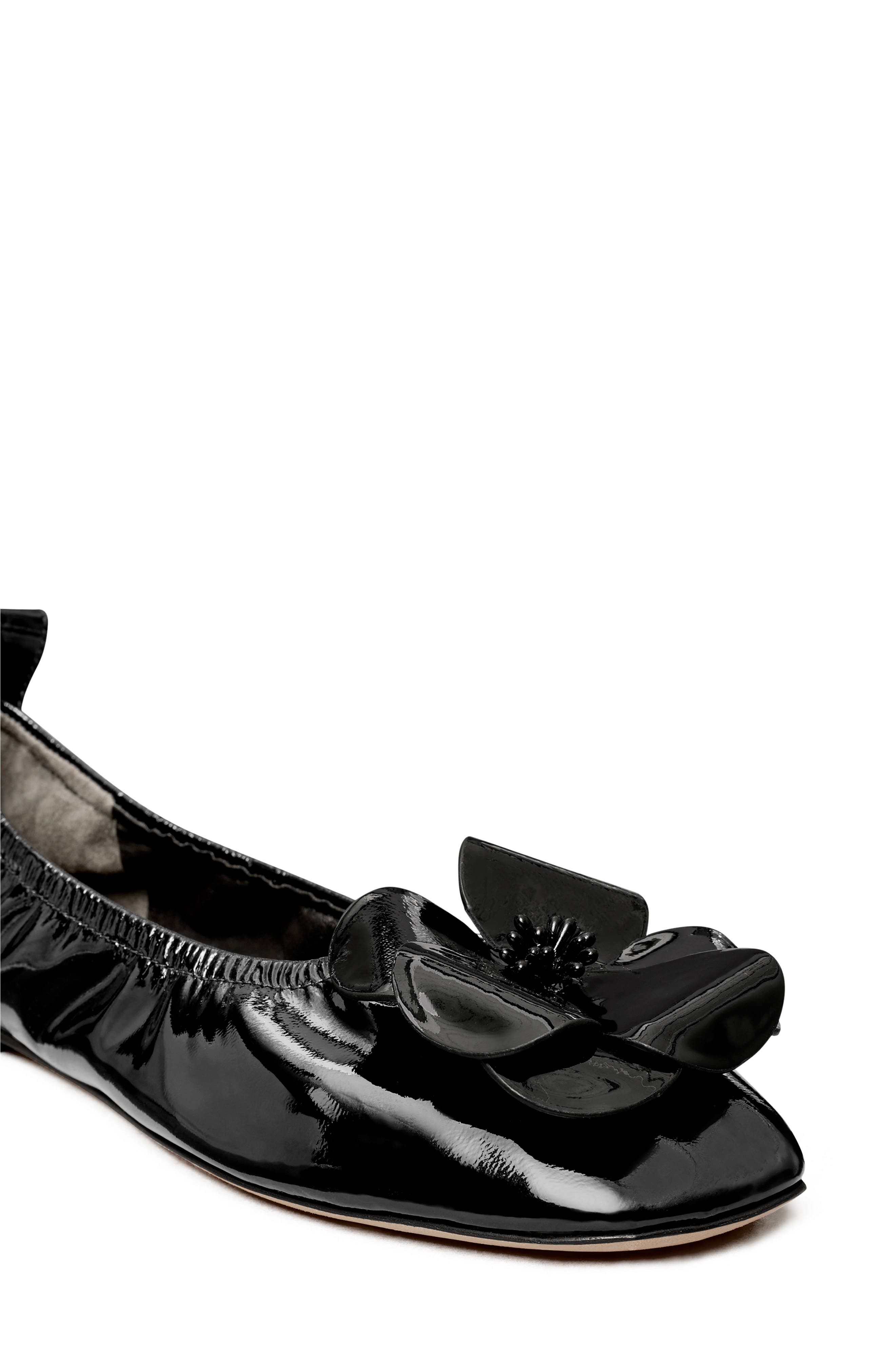 Tory Burch Flower Ballet Flat, Alternate, color, 