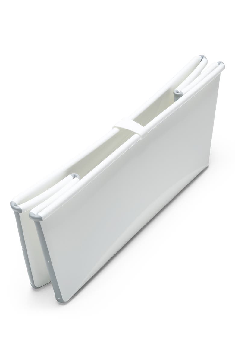 Stokke Flexi Bath<sup>®</sup> Foldable Baby Bath Tub with Temperature Plug & Infant Insert, Alternate, color, White
