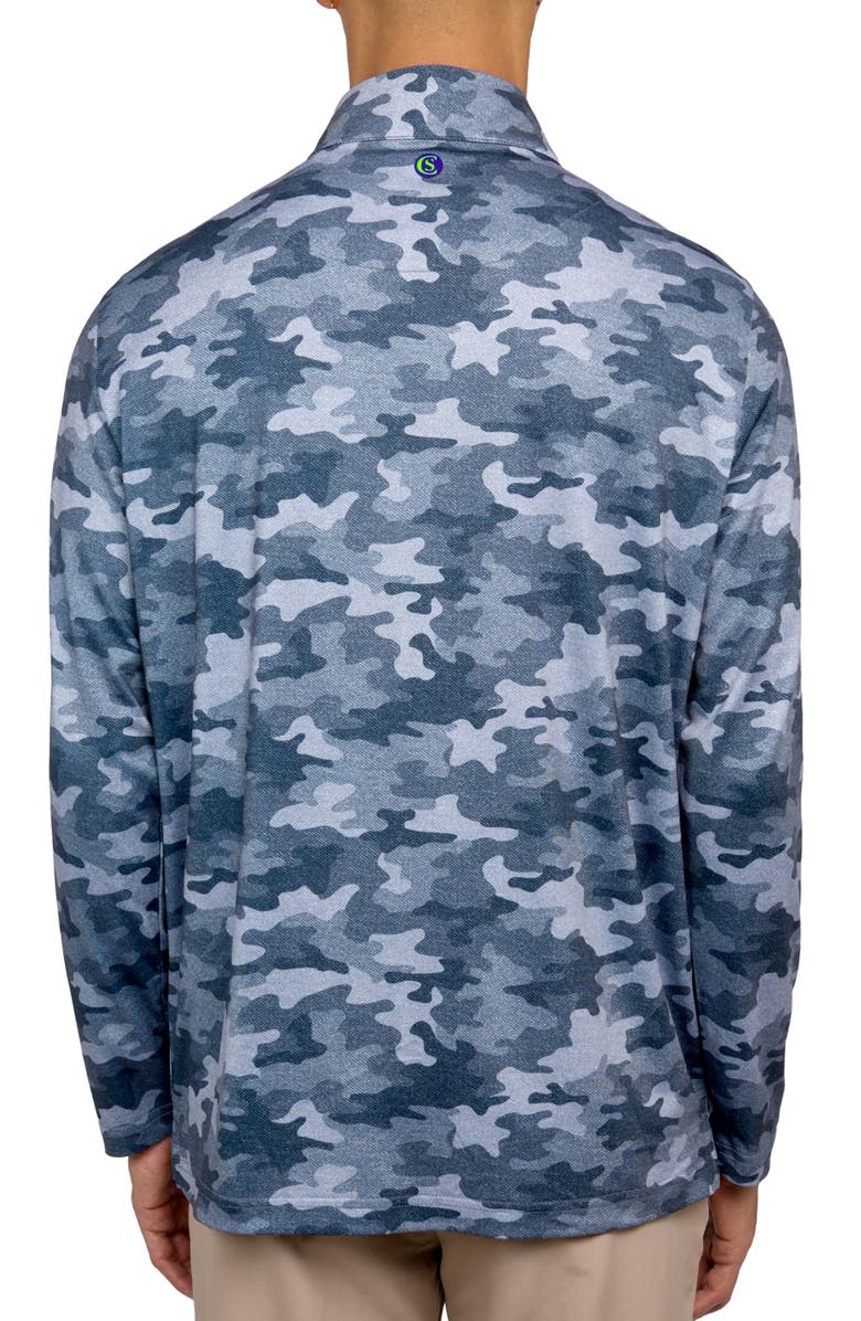 CONSTRUCT Regular Fit Camo Print Recycled Performance Quarter Zip, Alternate, color, Multi