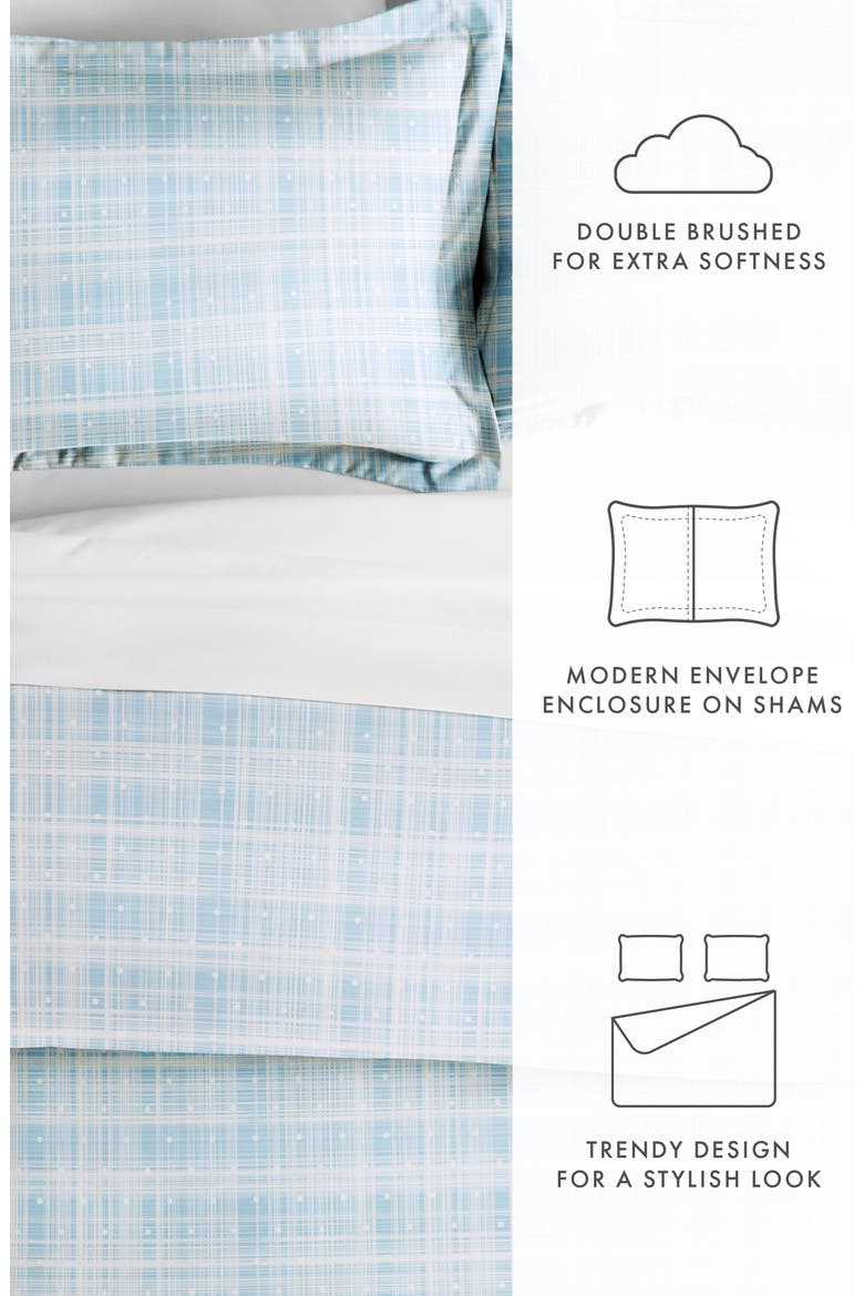 IENJOY HOME Premium Ultra Soft Polka Dot Pattern 3-Piece Duvet Cover Set, Alternate, color, AQUA