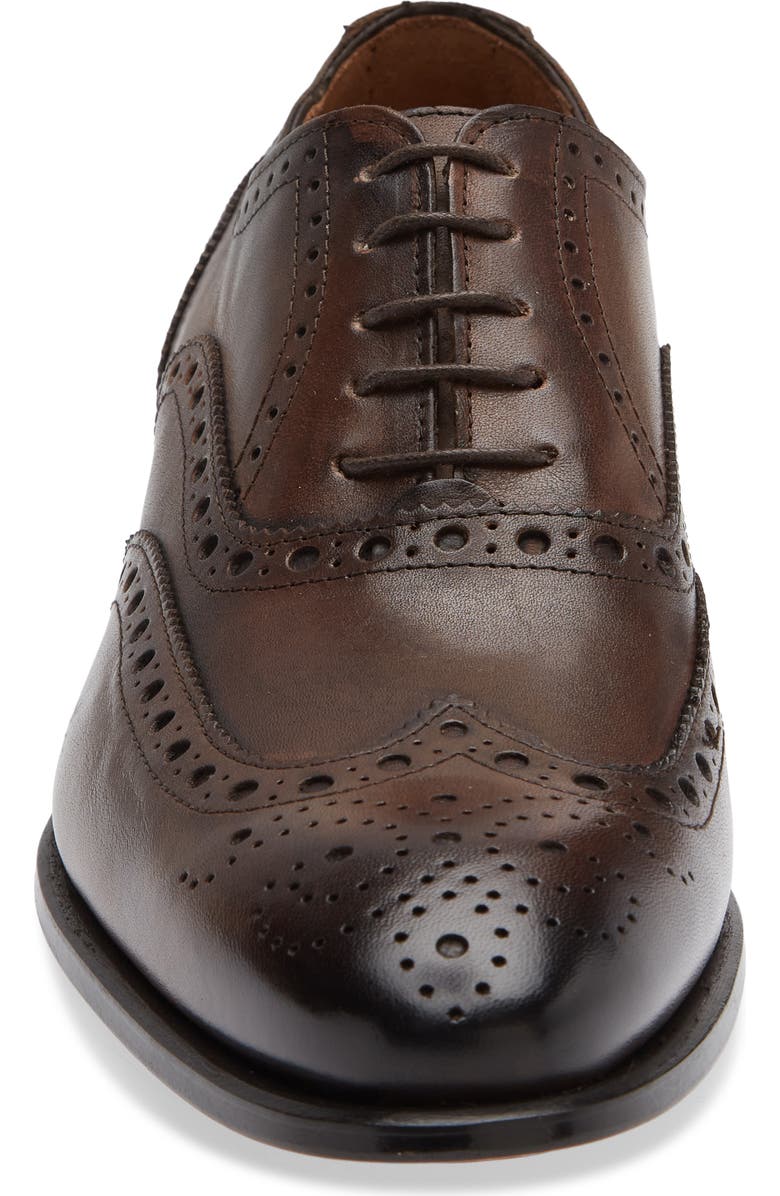 TO BOOT NEW YORK Angelo Brogue Wingtip Oxford, Alternate, color, Crust Paolo Moro