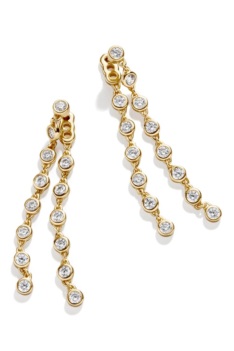 Leia Linear Drop Earrings, Main, color, GOLD
