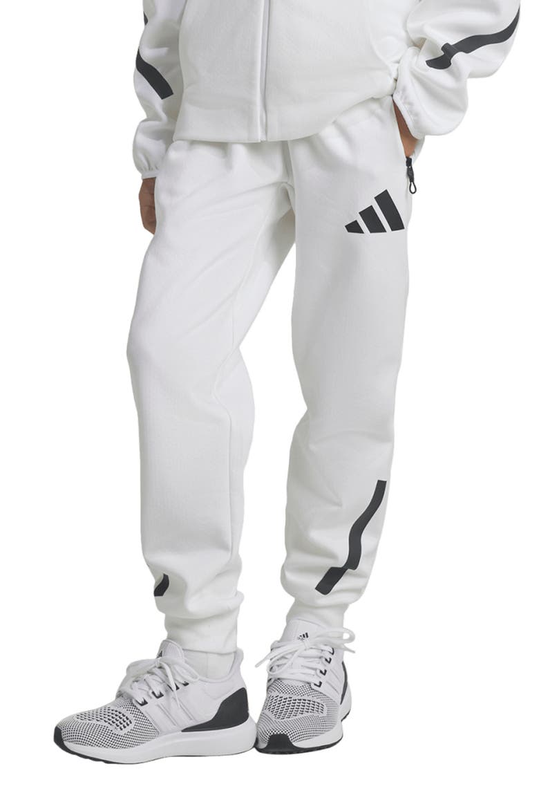 Kids' Z.N.E. Joggers, Alternate, color, WHITE/ BLACK