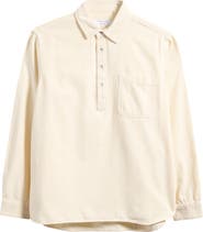 rag & bone Cotton Twill Long Sleeve Polo