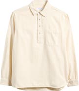 rag & bone Cotton Twill Long Sleeve Polo
