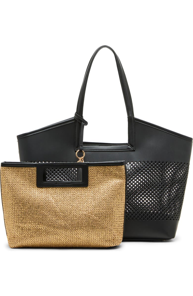 Anne Klein Large Perforated Tote Bag, Alternate, color,
