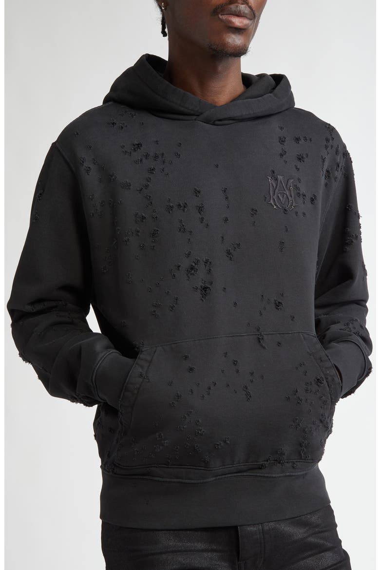 Shotgun Embroidered Hoodie, Alternate, color, BLACK