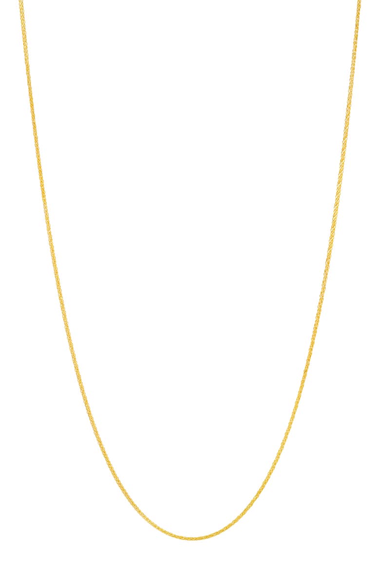 HAWLEY ST 14K Yellow Gold Wheat Chain Necklace, Main, color, 
