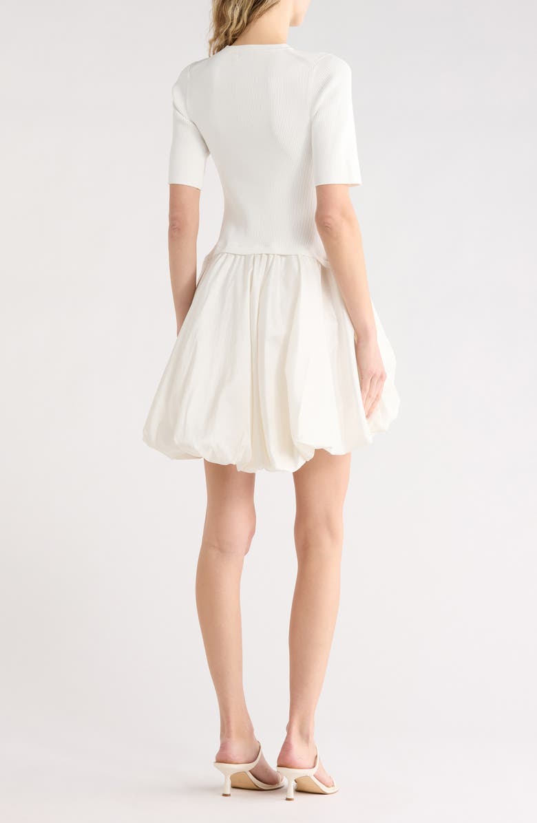Simkhai Kenny Bubble Minidress, Alternate, color, Ivory