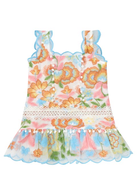 Bianca Embroidered Mini Dress