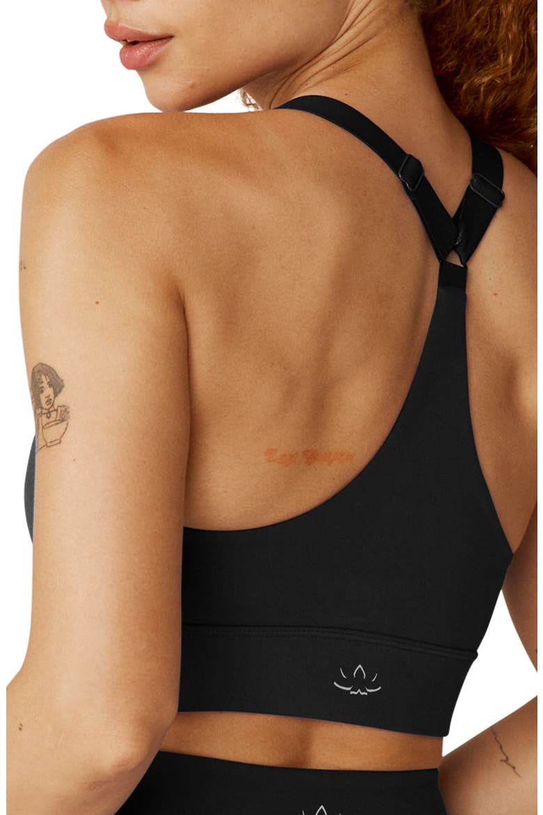 Powerbeyond Strive Longline Sports Bra, Alternate, color, BLACK