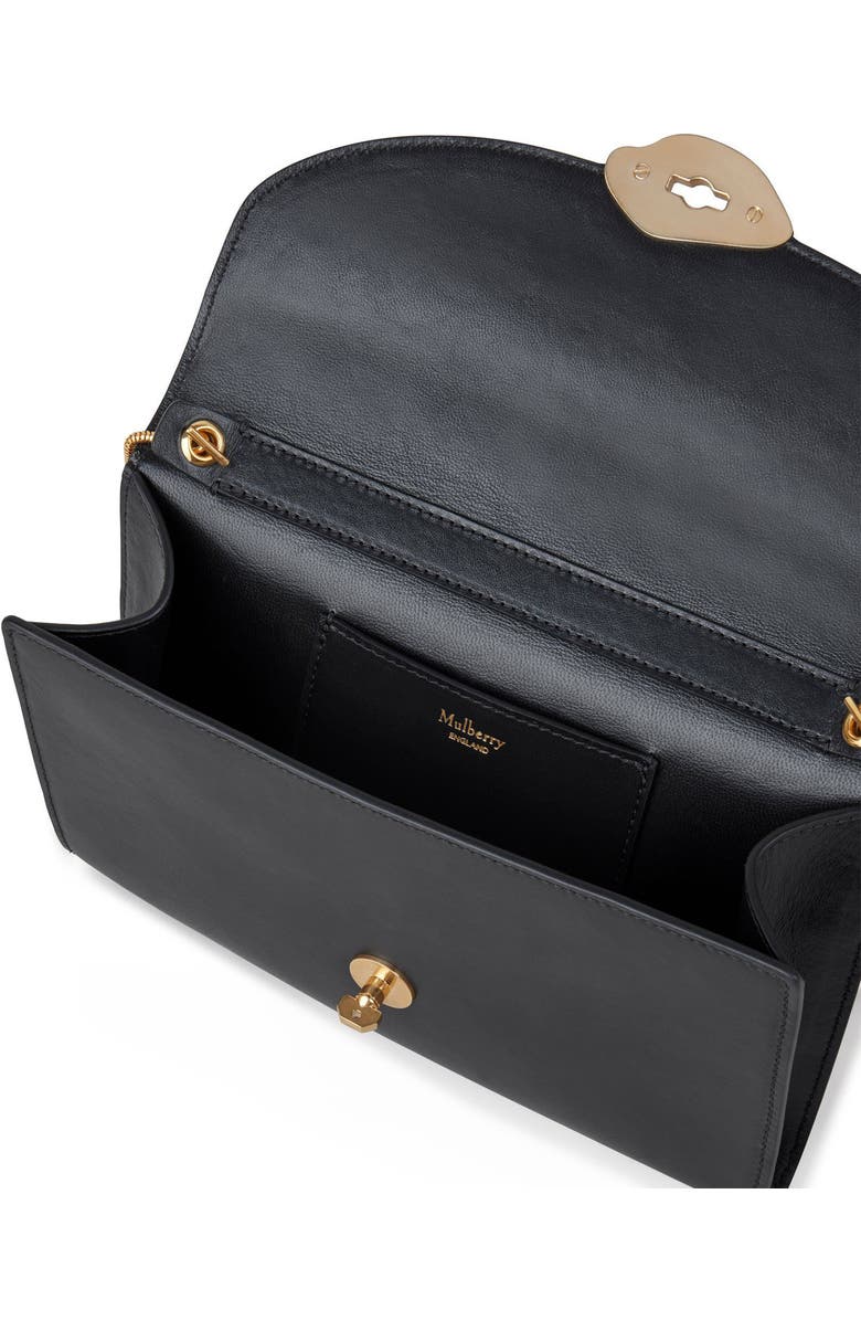 Mulberry Lana High Gloss Leather Clutch, Alternate, color,