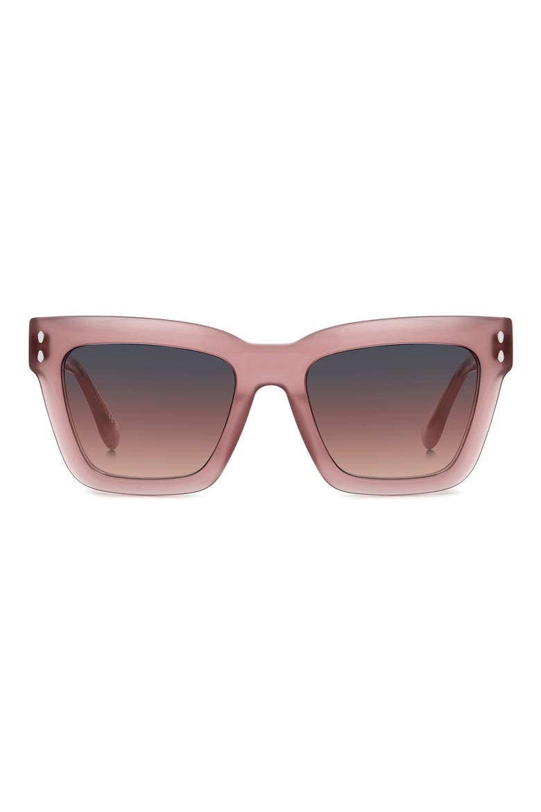 53mm Gradient Rectangular Sunglasses, Main, color, 035J-FF