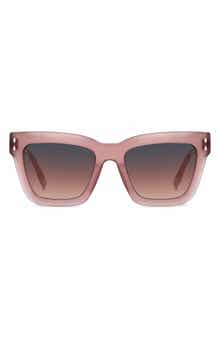 53mm Gradient Rectangular Sunglasses