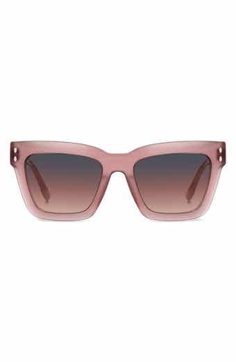53mm Gradient Rectangular Sunglasses