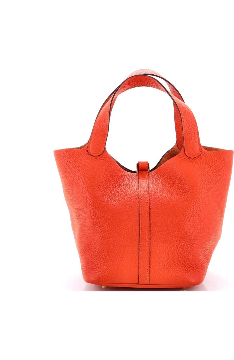 Pre-Owned Hermes Picotin Lock Bag Clemence MM, Alternate, color, Feu